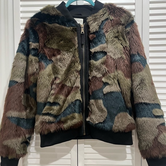 Anthropology multi color faux fur jacket - Picture 1 of 3